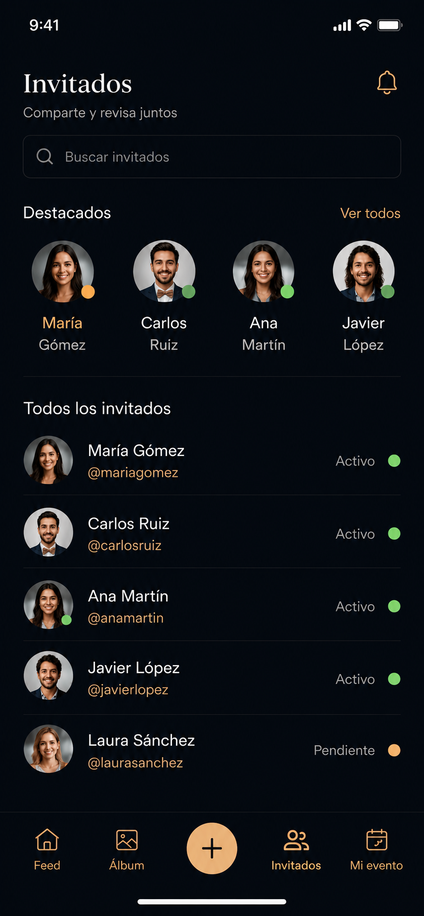 Álbum de invitados en Celebriam